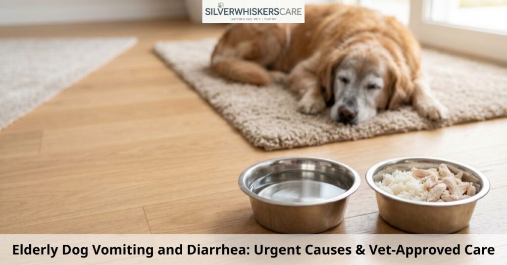 elderly dog vomiting and diarrhea